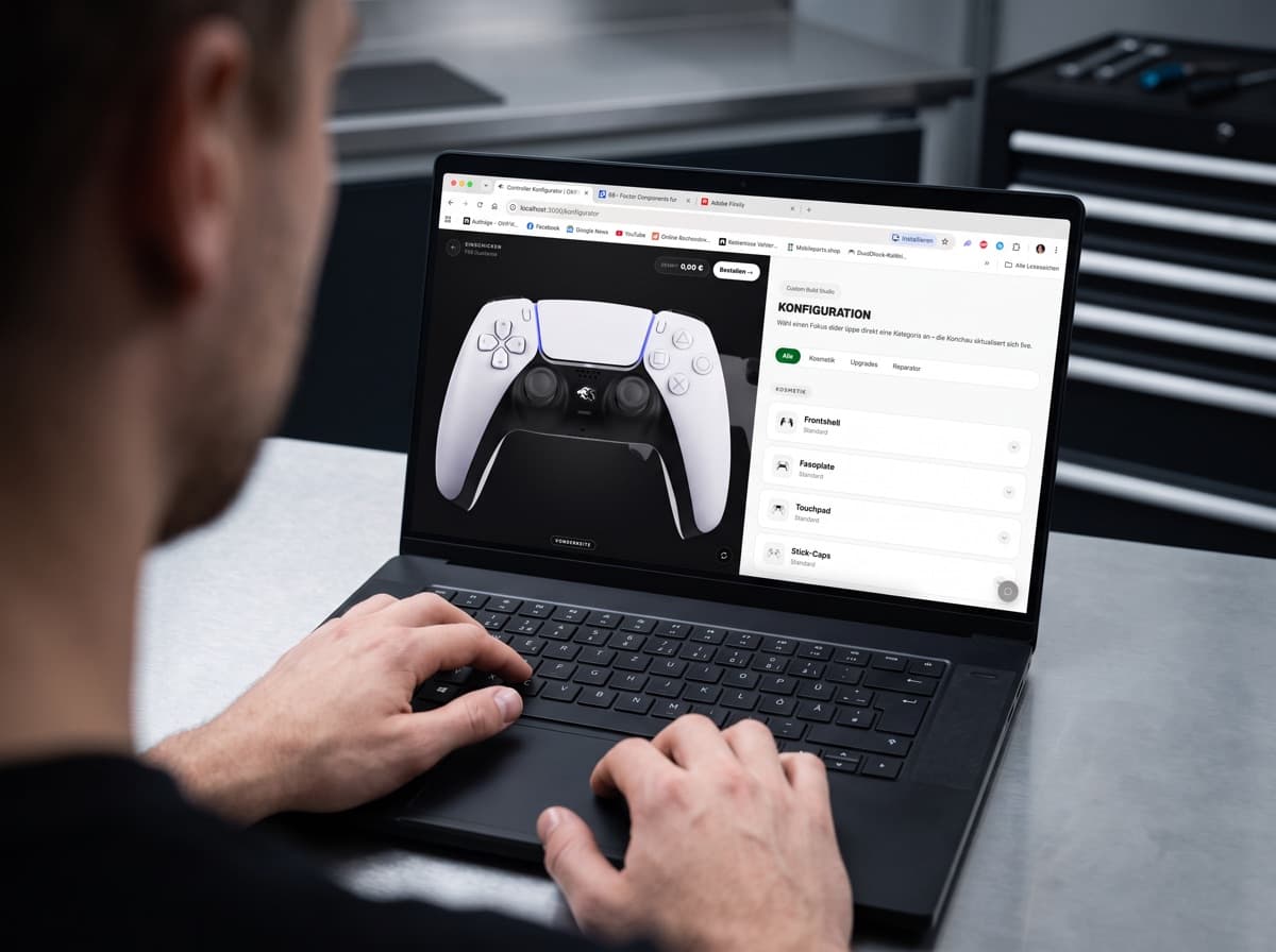 Custom-Controller im Konfigurator zusammenstellen