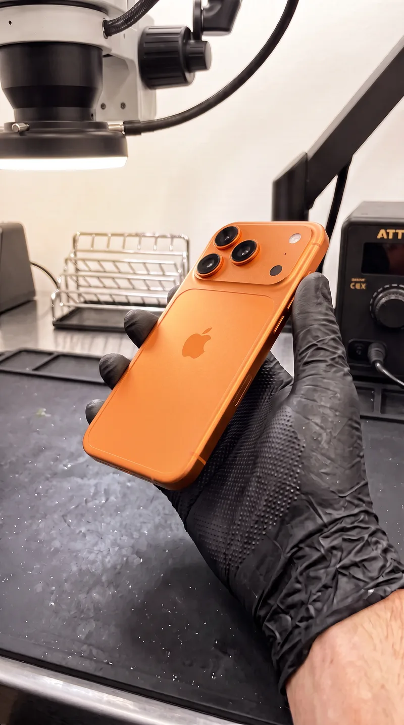 Repariertes iPhone in Orange